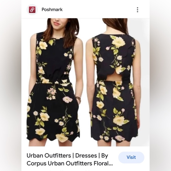 Urban Outfitters Floral Dress ByCorpus - size S - Picture 1 of 4